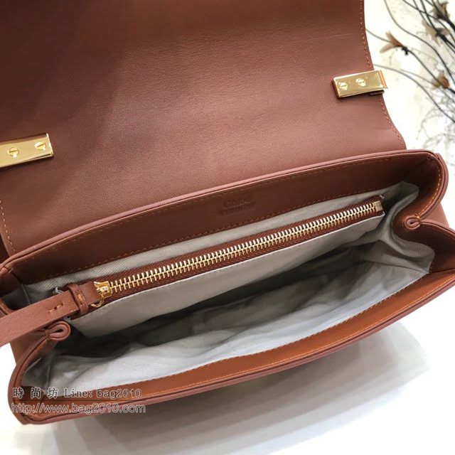 Chloe女包 克洛伊經典C形飾扣寬肩帶包包 Chole手提肩背斜挎包  jjh1378